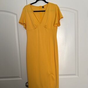 Elegant Yellow Dress